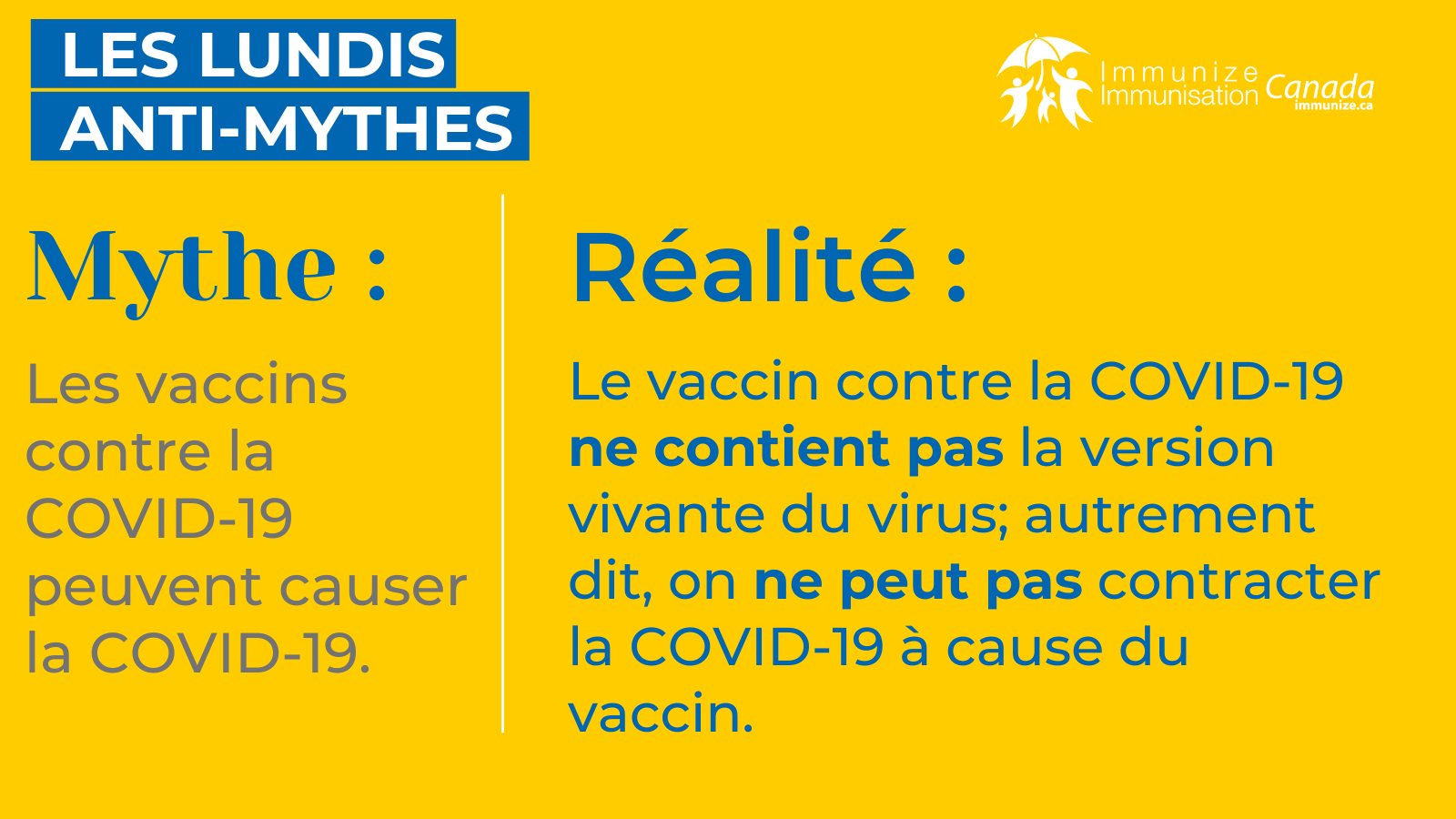 Les lundis anti-mythes - COVID-19 - image 4 pour Twitter/X