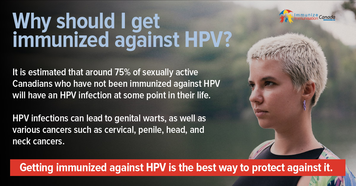 Why should I get immunized against HPV? (social media image for Facebook)