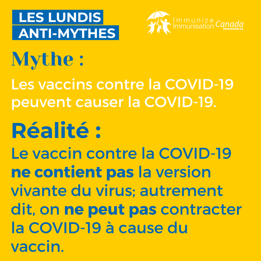 ​Les lundis anti-mythes (Instagram) - la COVID-19 3