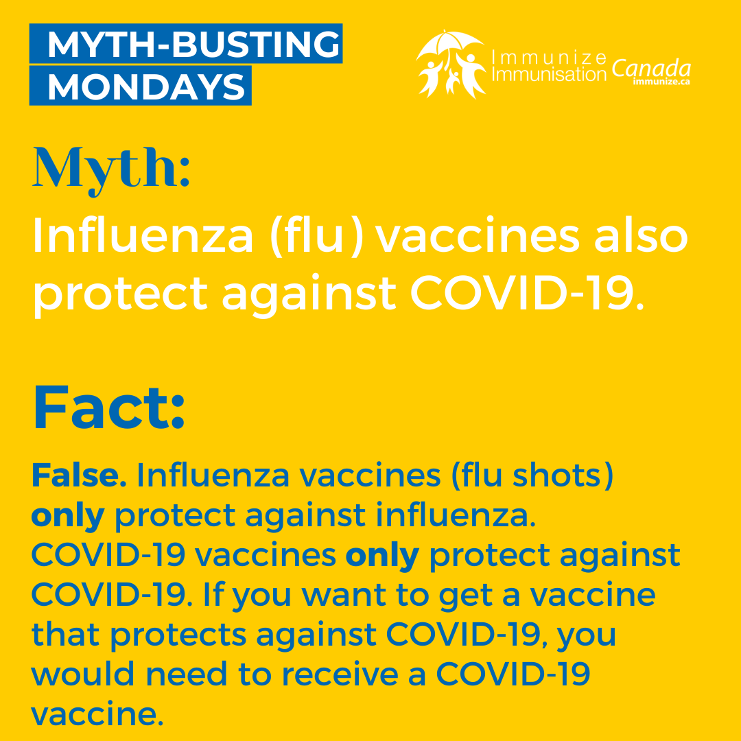 Myth-busting Monday (Instagram) - influenza and COVID-19