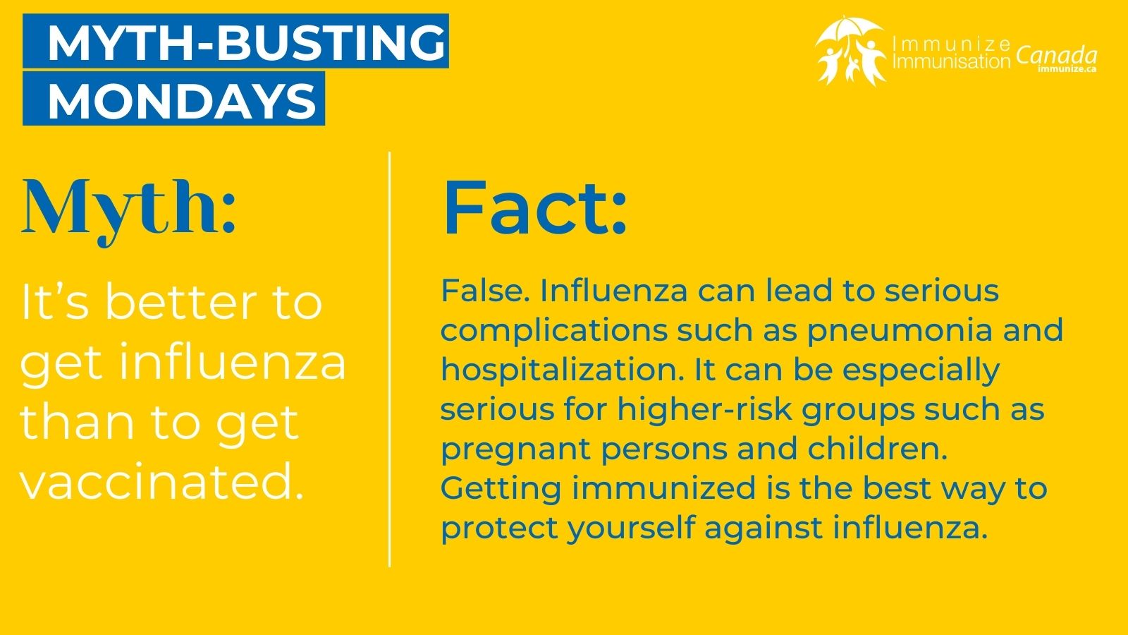 Myth-busting Mondays (Twitter/X) - Influenza 3
