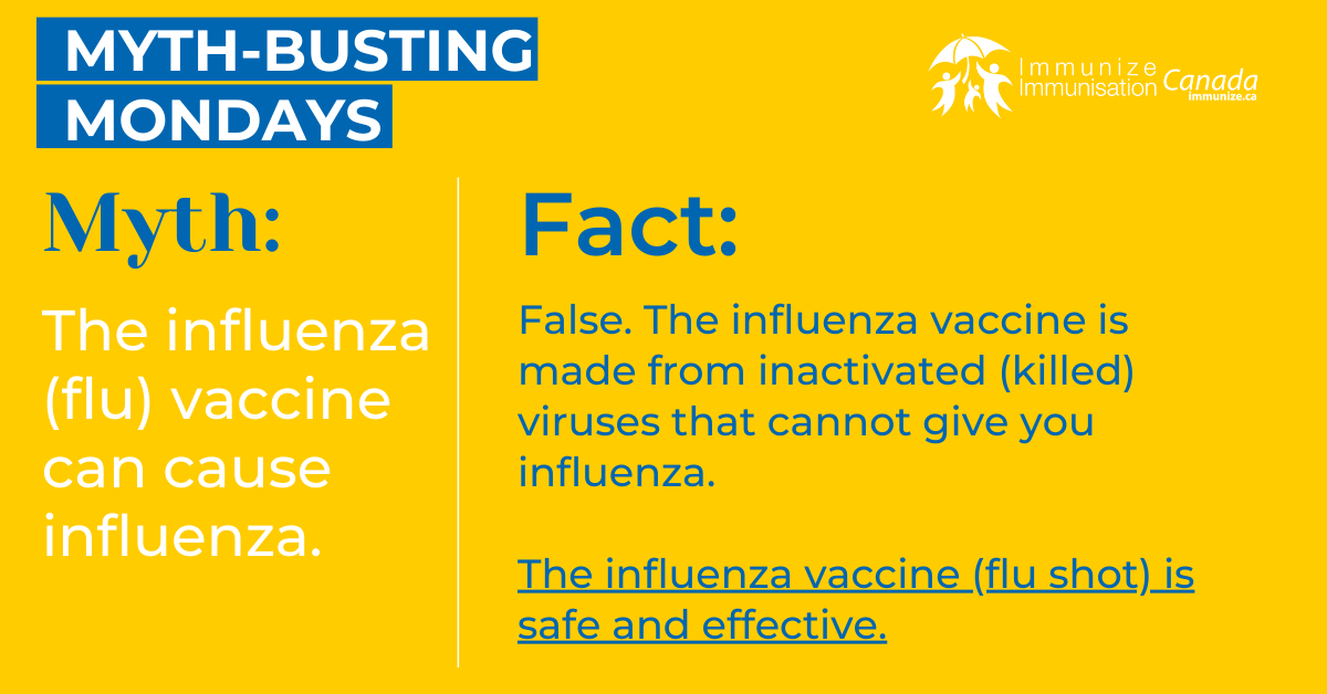 Myth-busting Mondays (Facebook) - Influenza vaccine 1