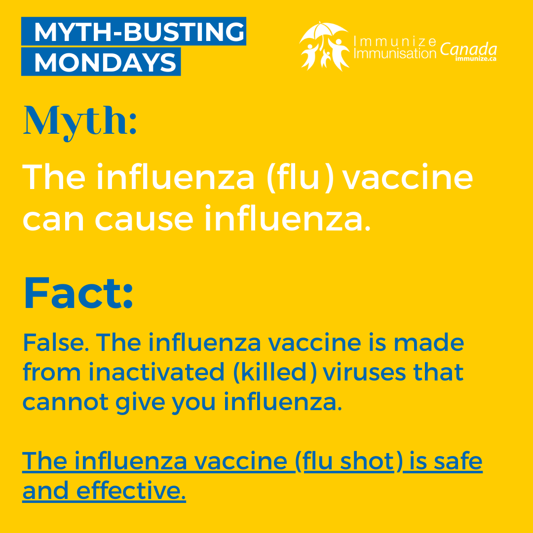Myth-busting Mondays (Instagram) - Influenza vaccine 1