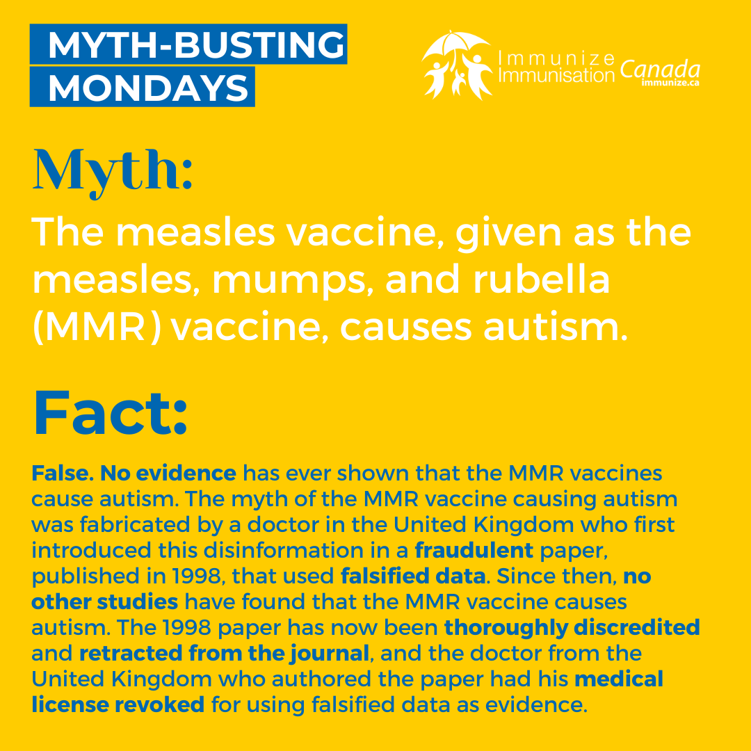 Myth-busting Mondays - measles - image 2 for Instagram