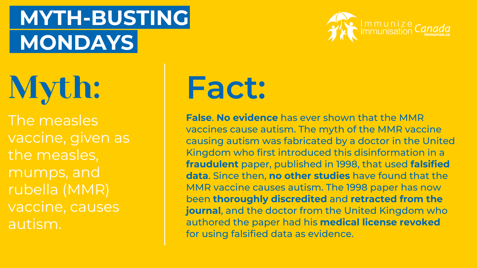 Myth-busting Mondays - measles - image 2 for Twitter
