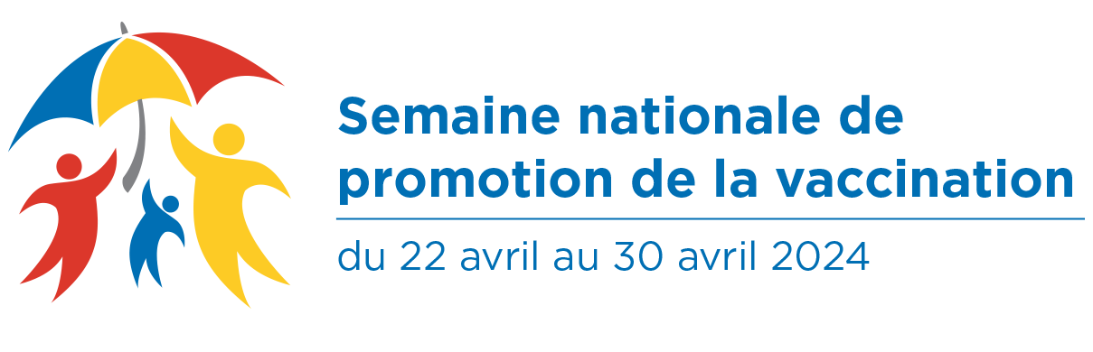 Semaine nationale de promotion de la vaccination 2024 ​: logo à l'horizontale