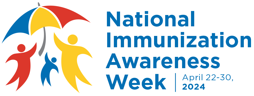 National Immunization Awareness Week 2024 logo - vertical