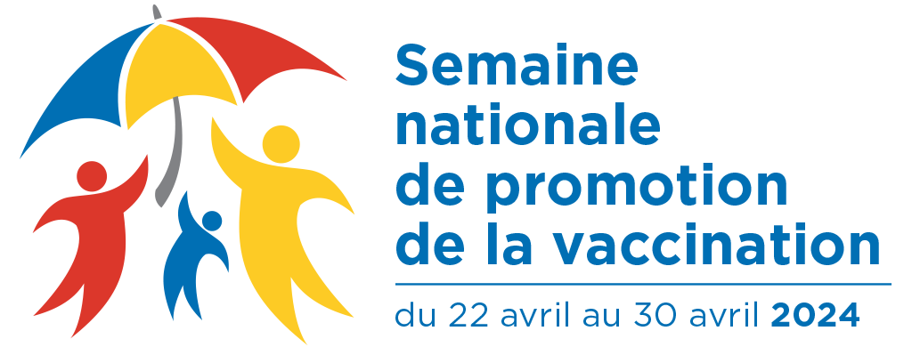 Semaine nationale de promotion de la vaccination 2024 ​: logo à la verticale