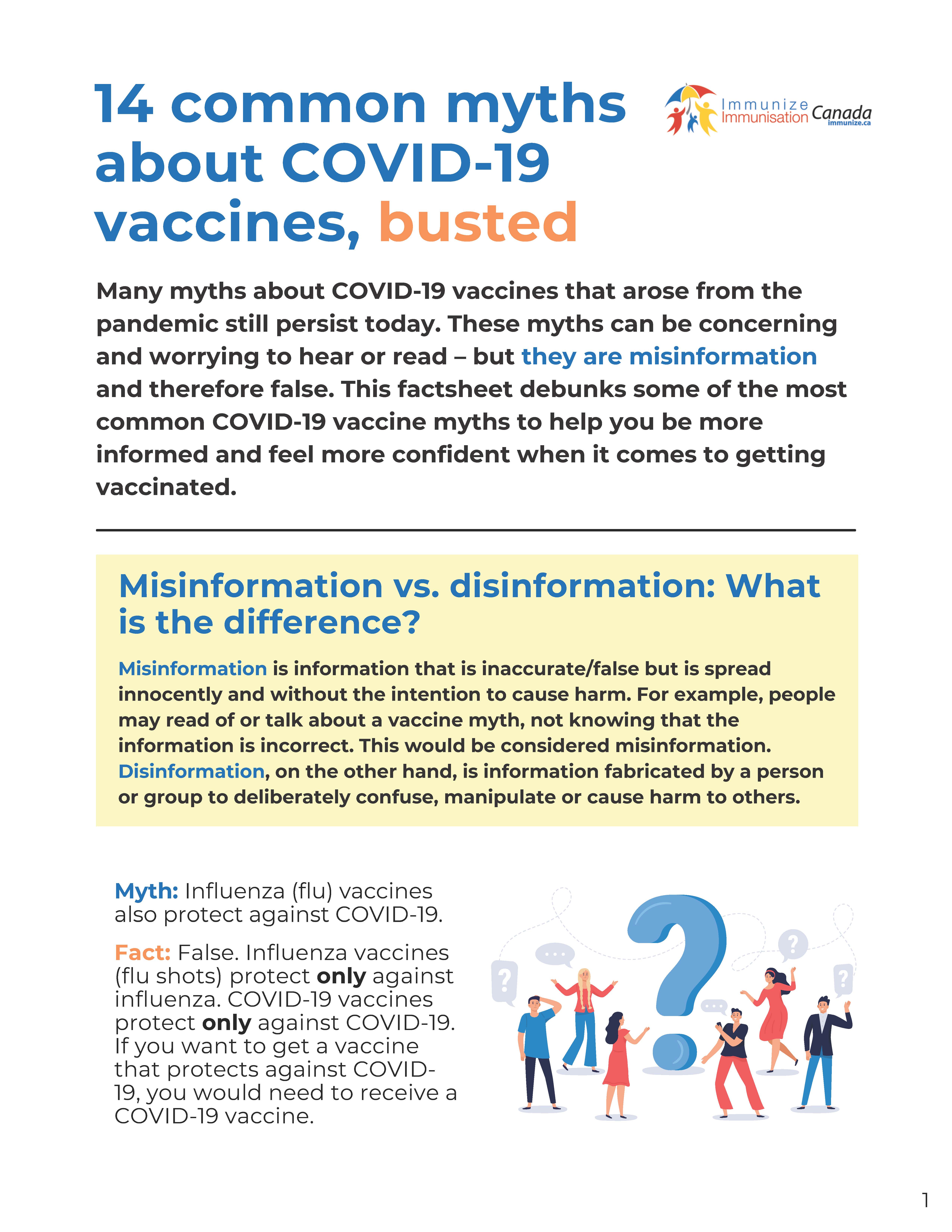14 common myths about COVID-19 vaccines, busted
