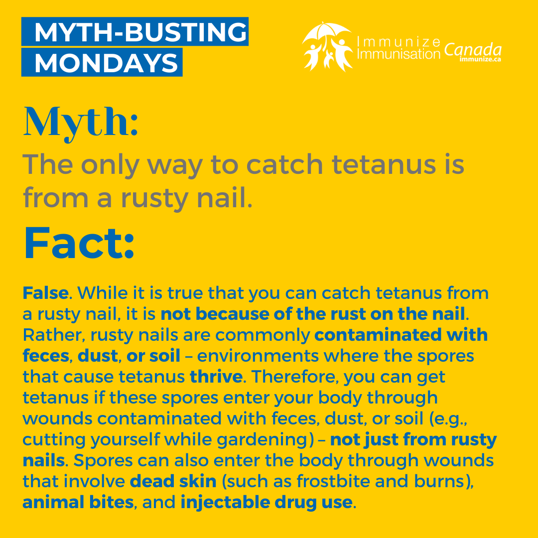 Myth-busting Monday - image 3 for Instagram (tetanus)