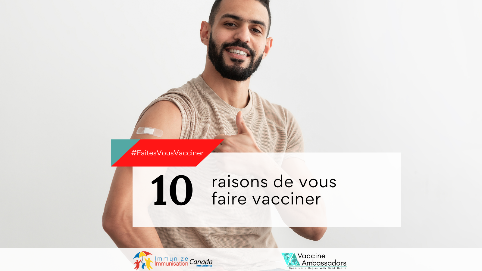10 raisons de vous faire vacciner - image pour médias sociaux - pour Twitter