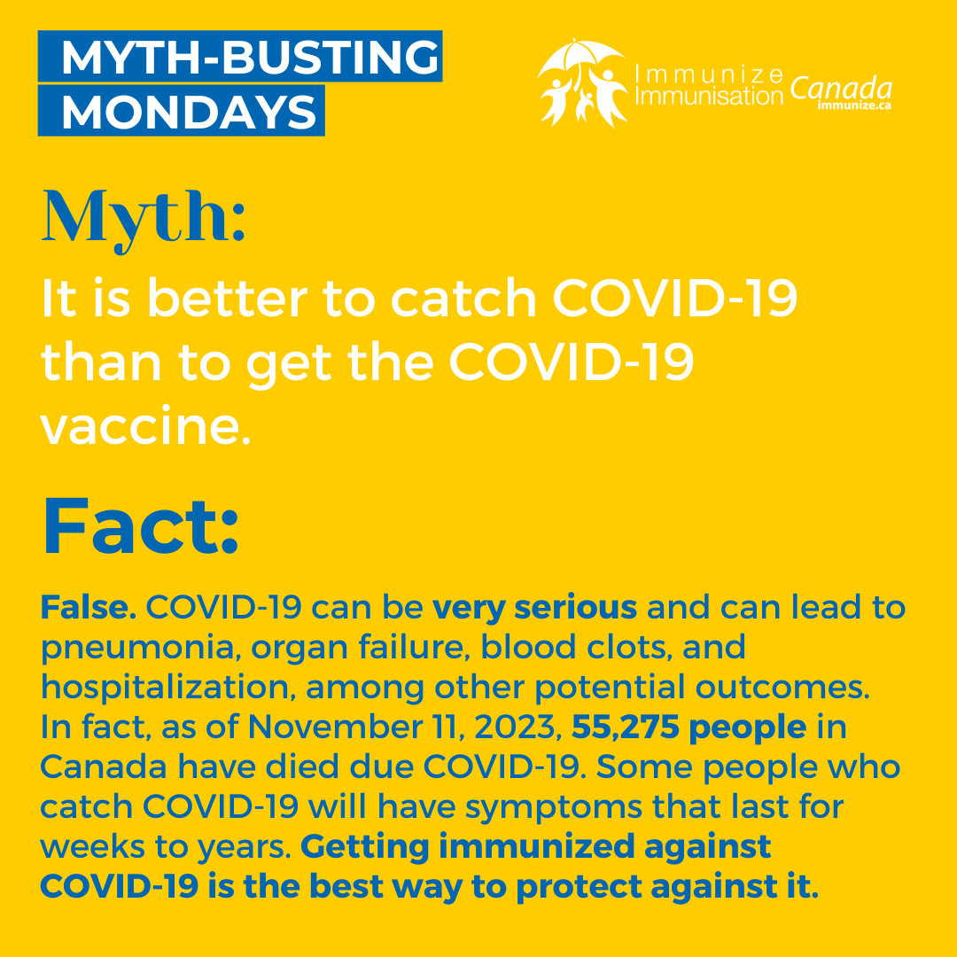Myth-busting Monday - COVID-19 - image for Instagram 2