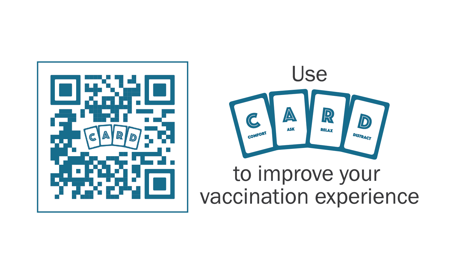 Use CARD to improve your vaccination experience - QR code