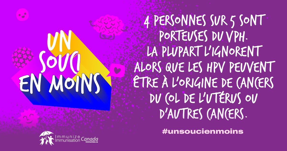 4 personnes sur 5 sont porteuses du VPH. La plupart l'ignorent alors que les VPH peuvent être à l'origine de cancers du col de l'utérus ou d'autres cancers