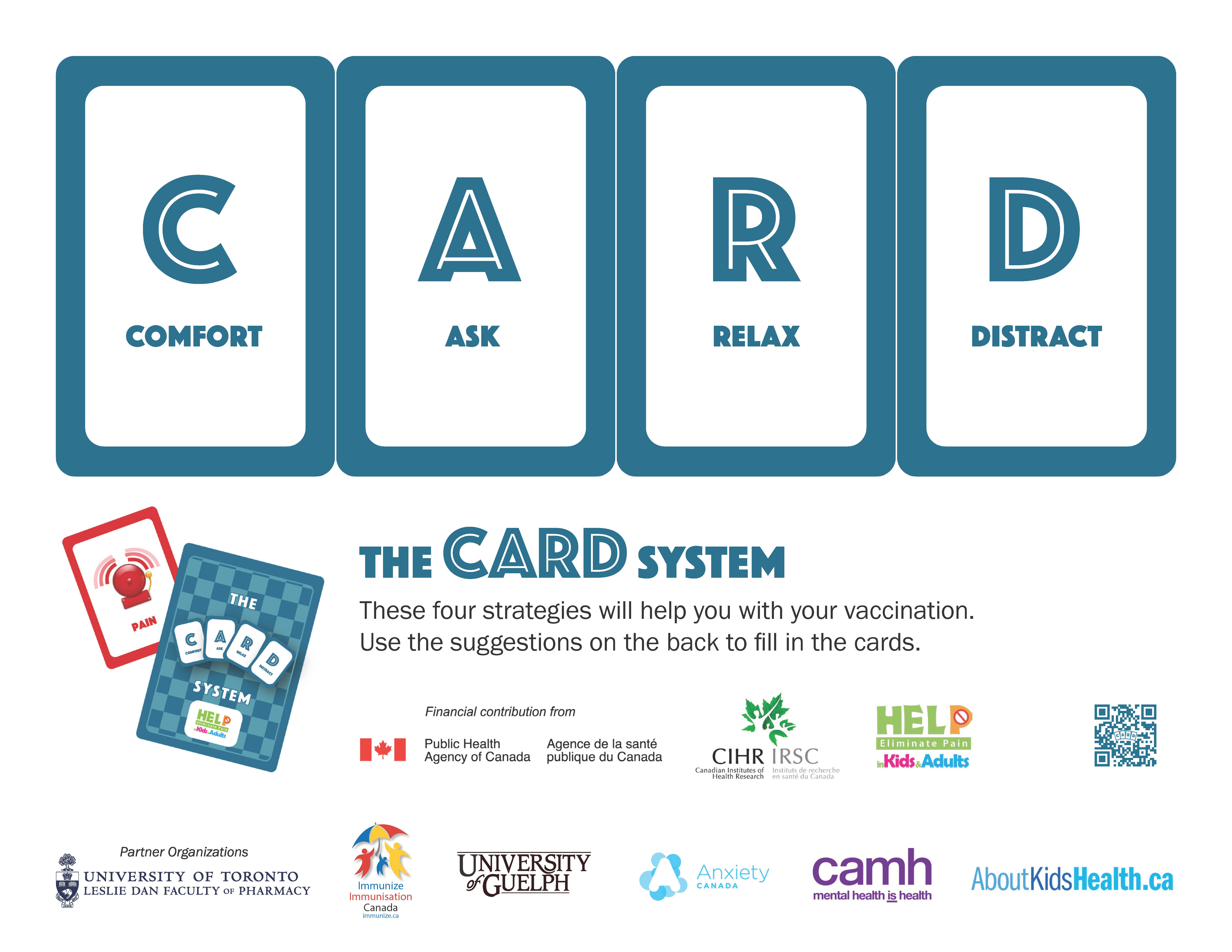 CARD System handout for school-aged children: Coping with pain and fear around vaccination