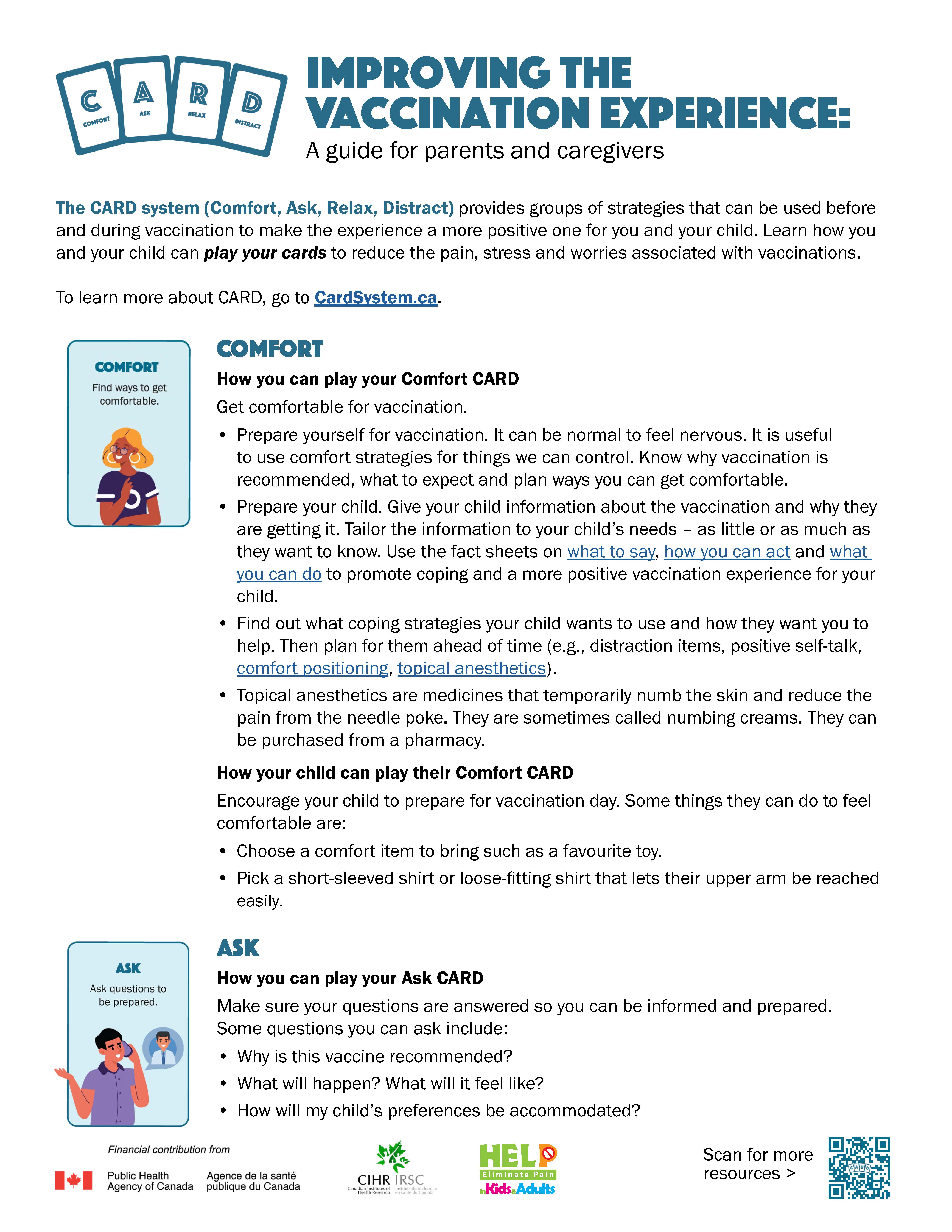 Improving the vaccination experience: A guide for parents and caregivers