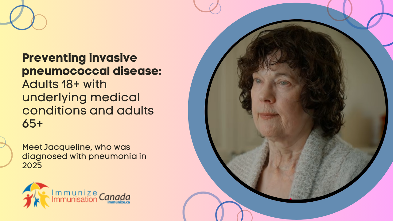 Preventing invasive pneumococcal disease: Adults 18+ with underlying medical conditions and adults 65+