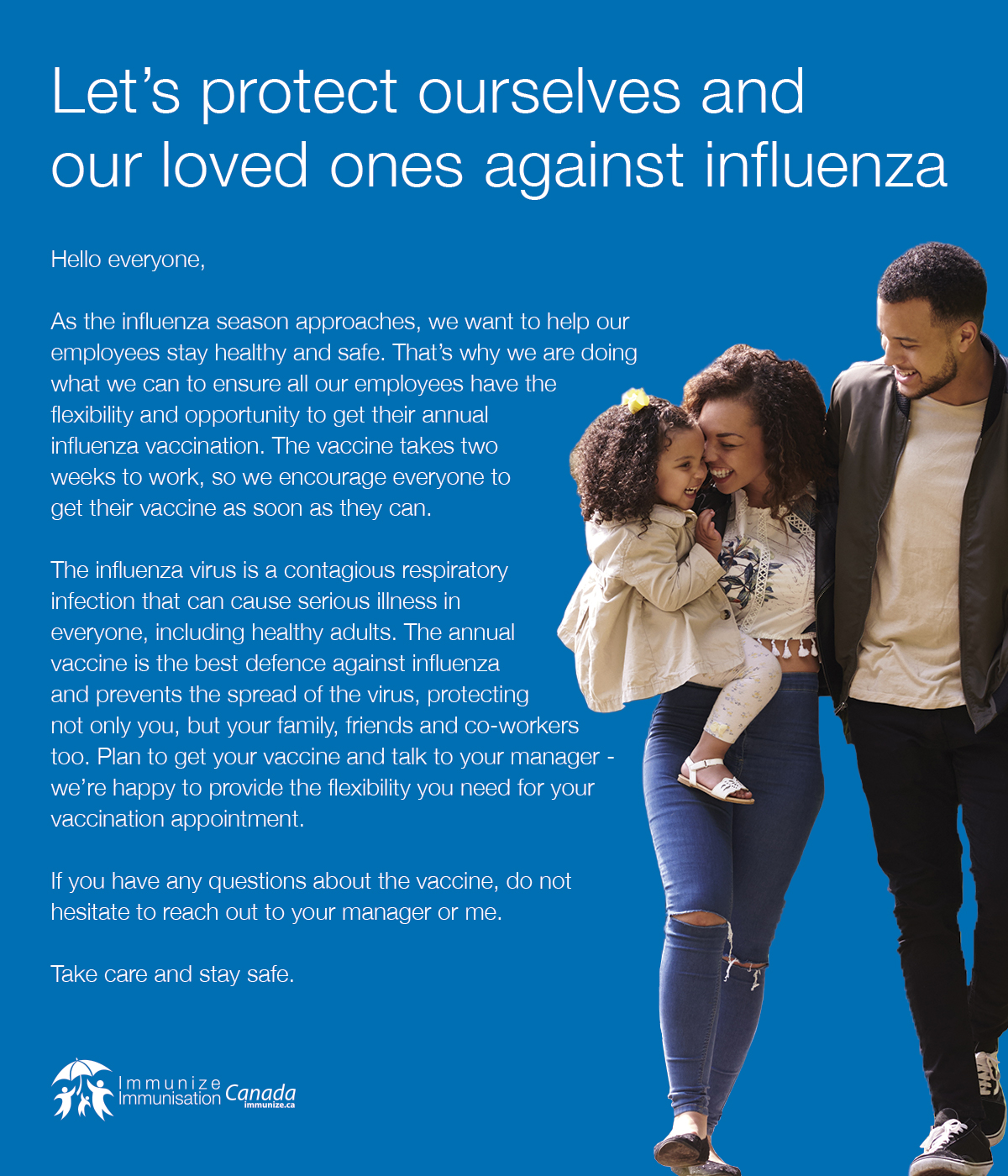 off-site influenza immunization clinic - option 2