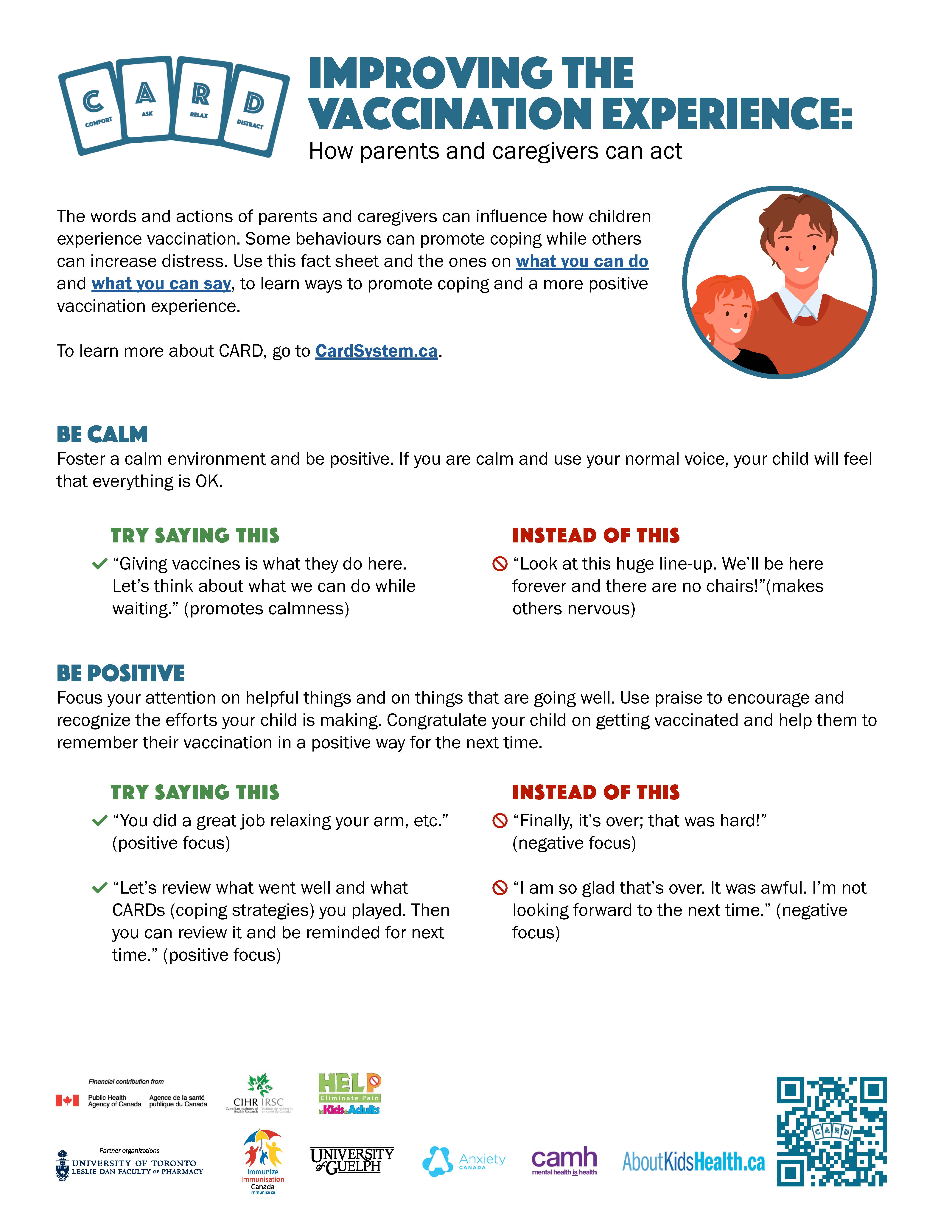 CARD - Improving the vaccination experience: How parents and caregivers can act