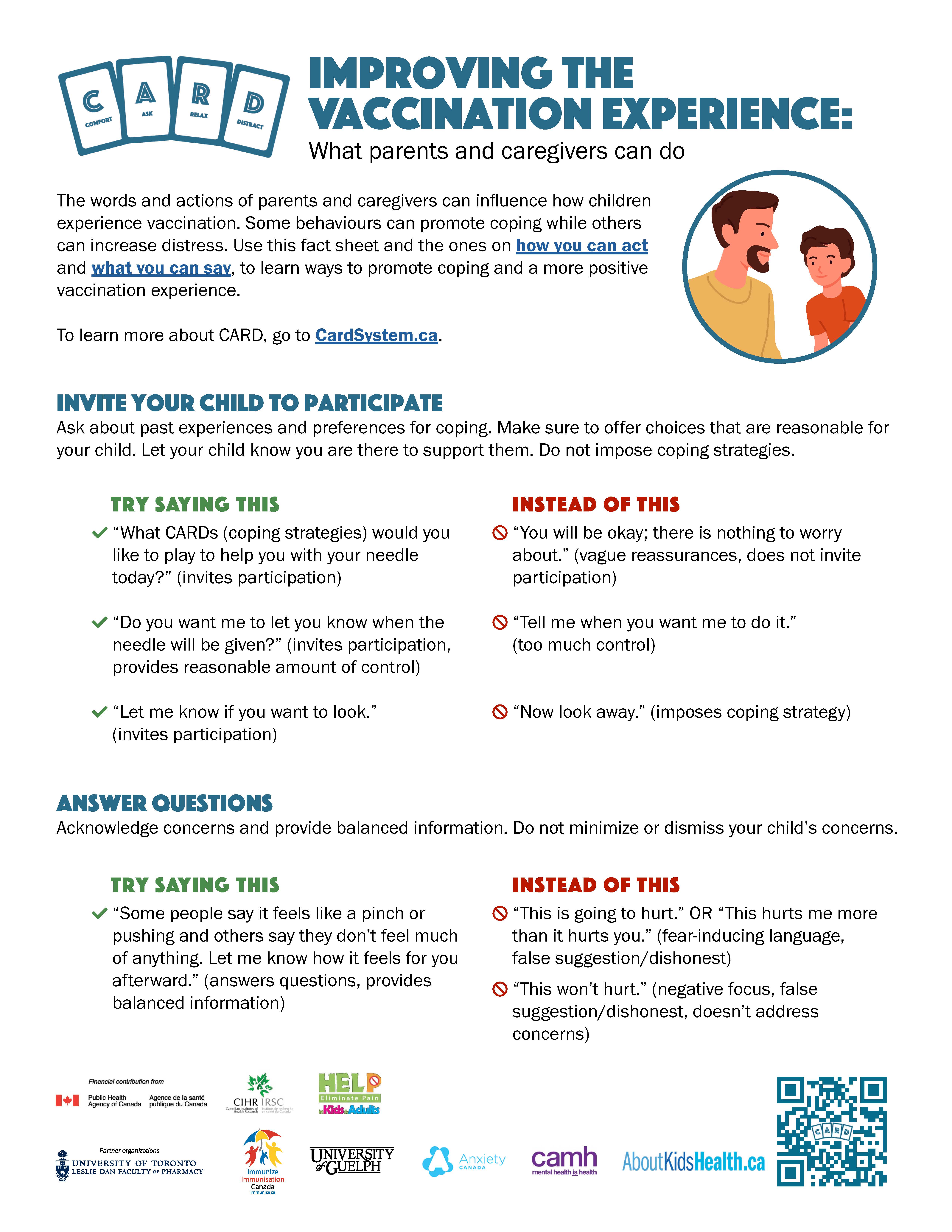 CARD - Improving the vaccination experience: What parents and caregivers can do