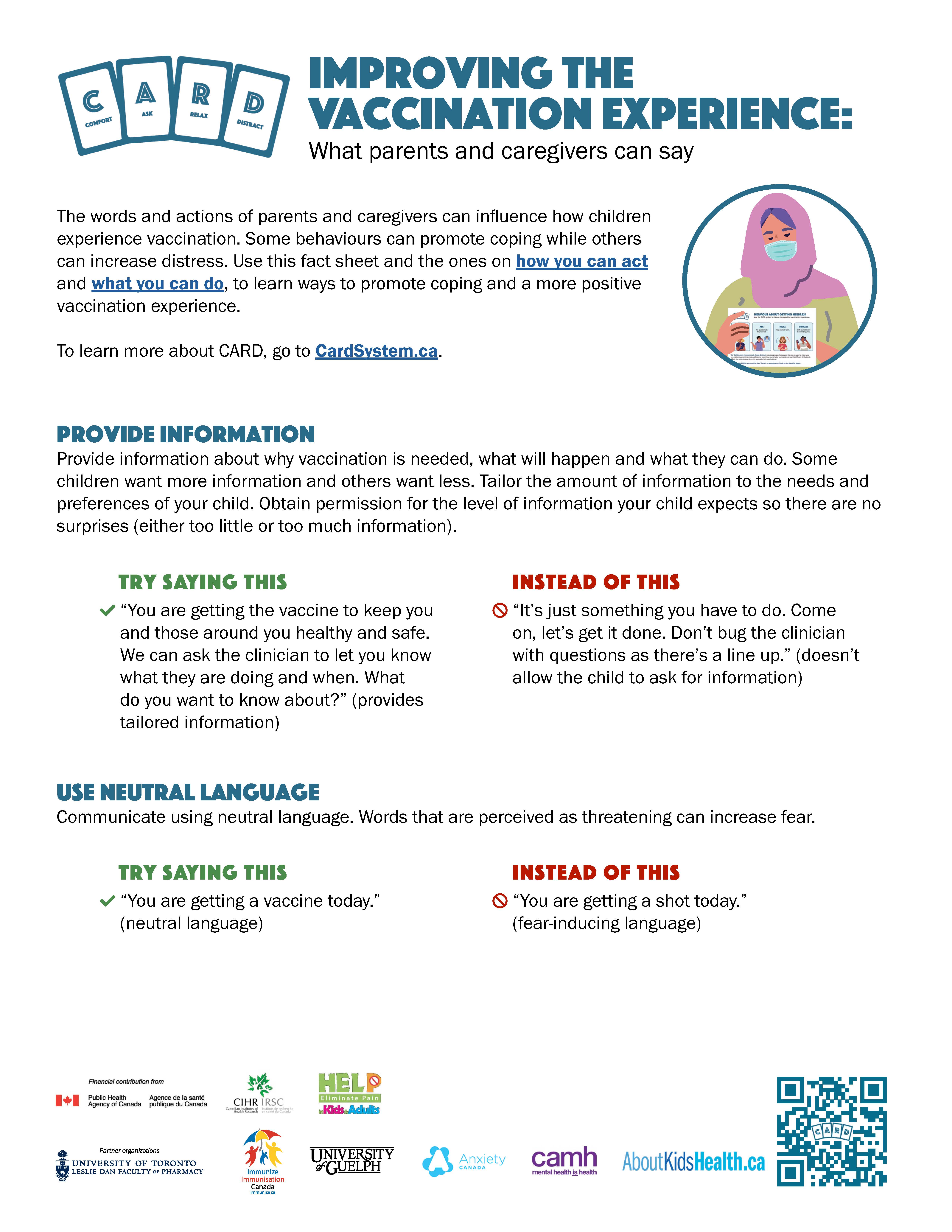 CARD - Improving the vaccination experience: What parents and caregivers can say