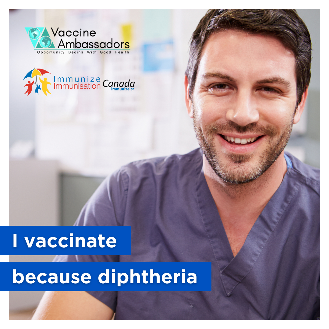 I vaccinate because diphtheria