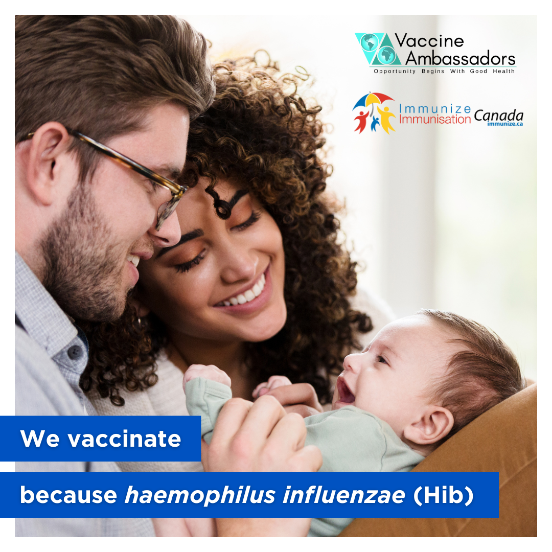 We vaccinate because haemophilus influenzae (Hib)