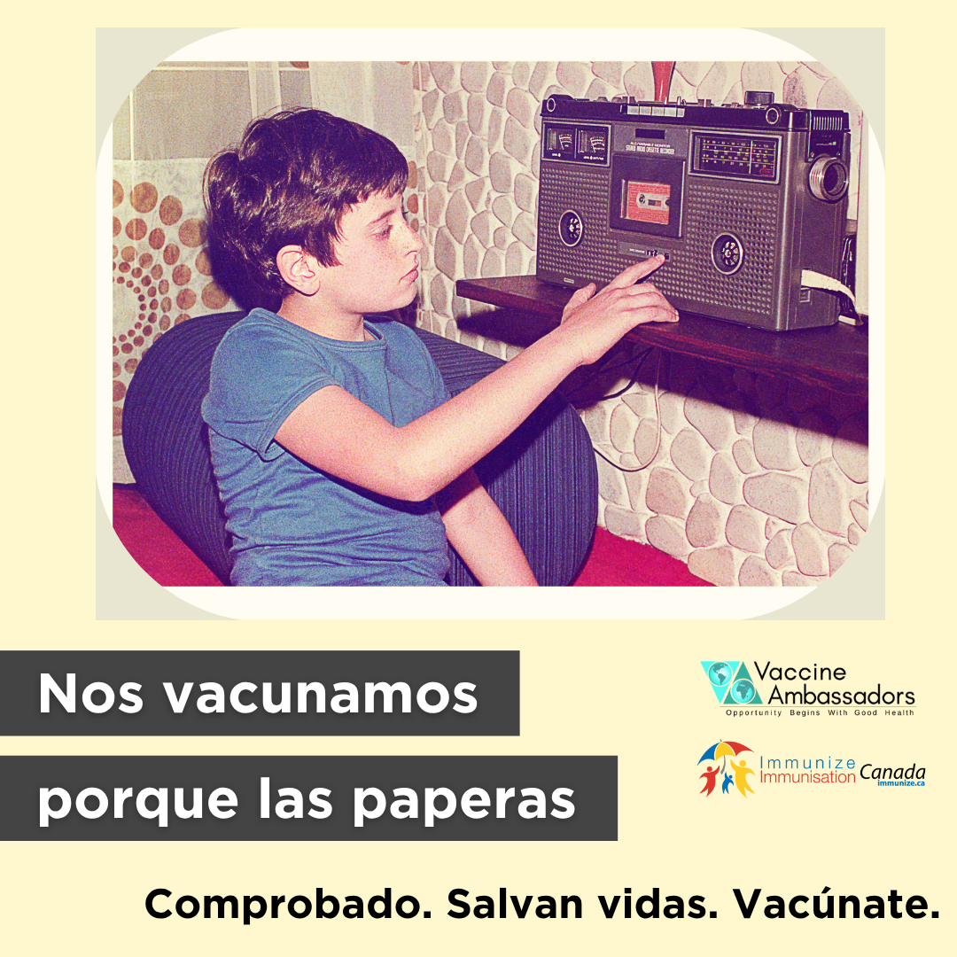 Nos vacunamos porque las paperas