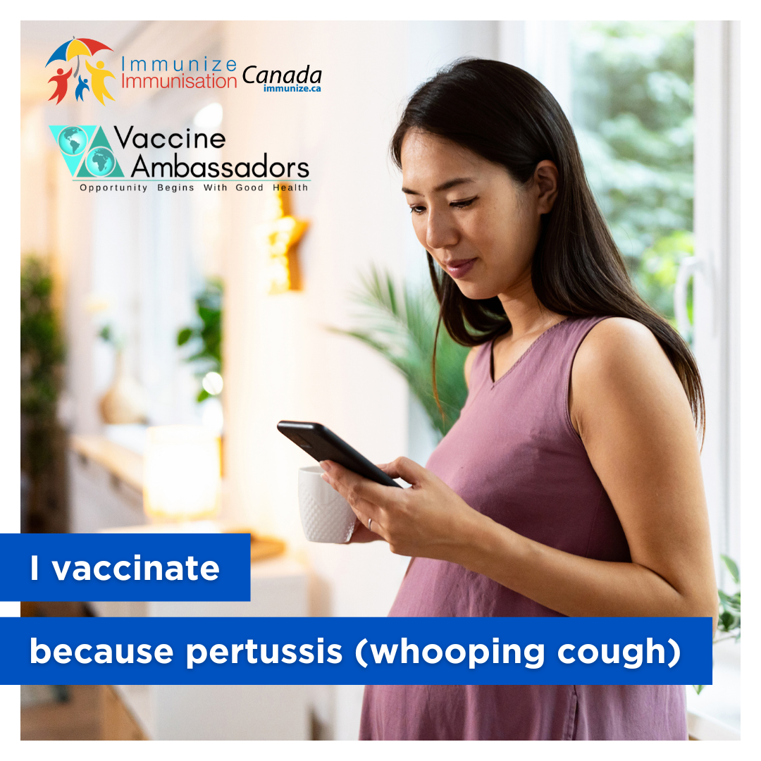 I vaccinate because pertussis (whooping cough)