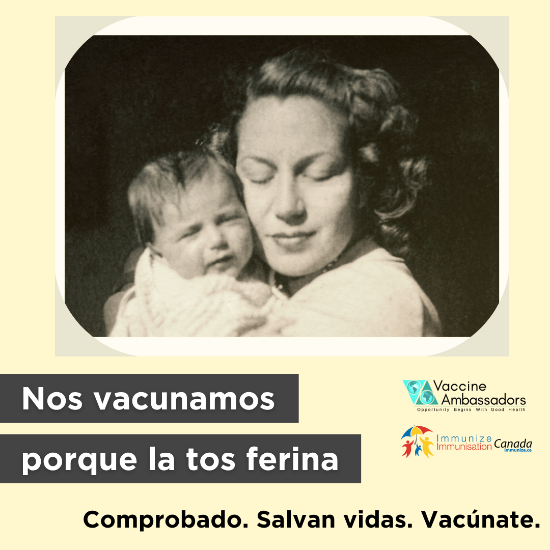 Nos vacunamos porque la tos ferina