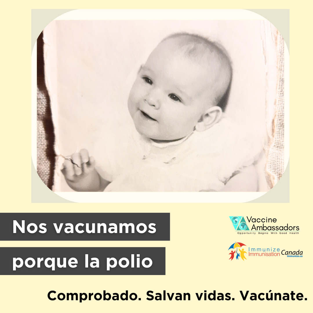 Nos vacunamos porque la polio