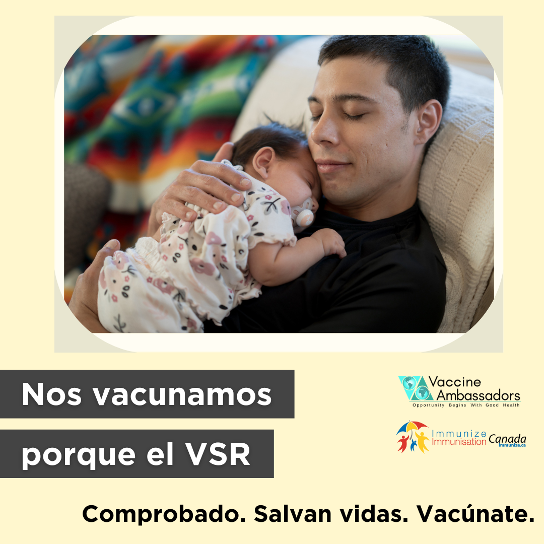 Nos vacunamos porque el VSR (virus respiratorio sincitial)