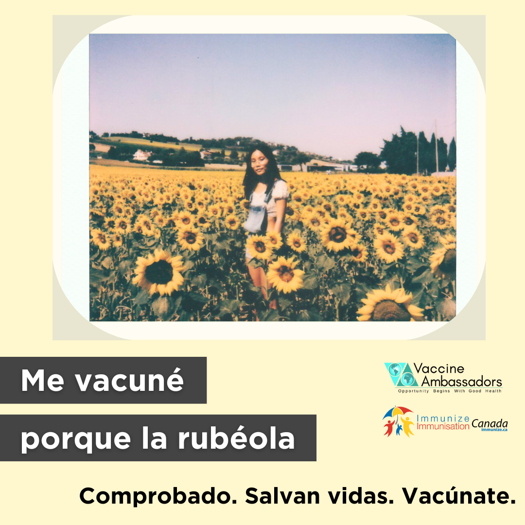 Me vacuné porque la rubéola
