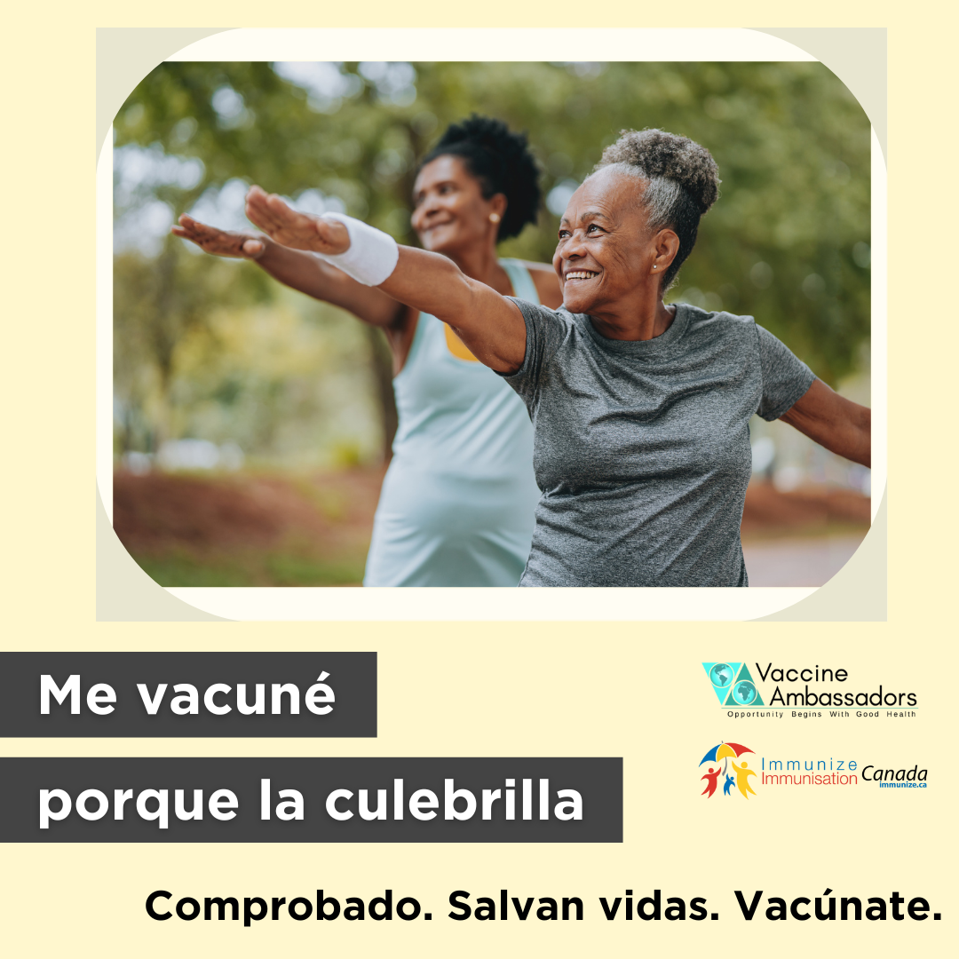 Me vacuné porque la culebrilla