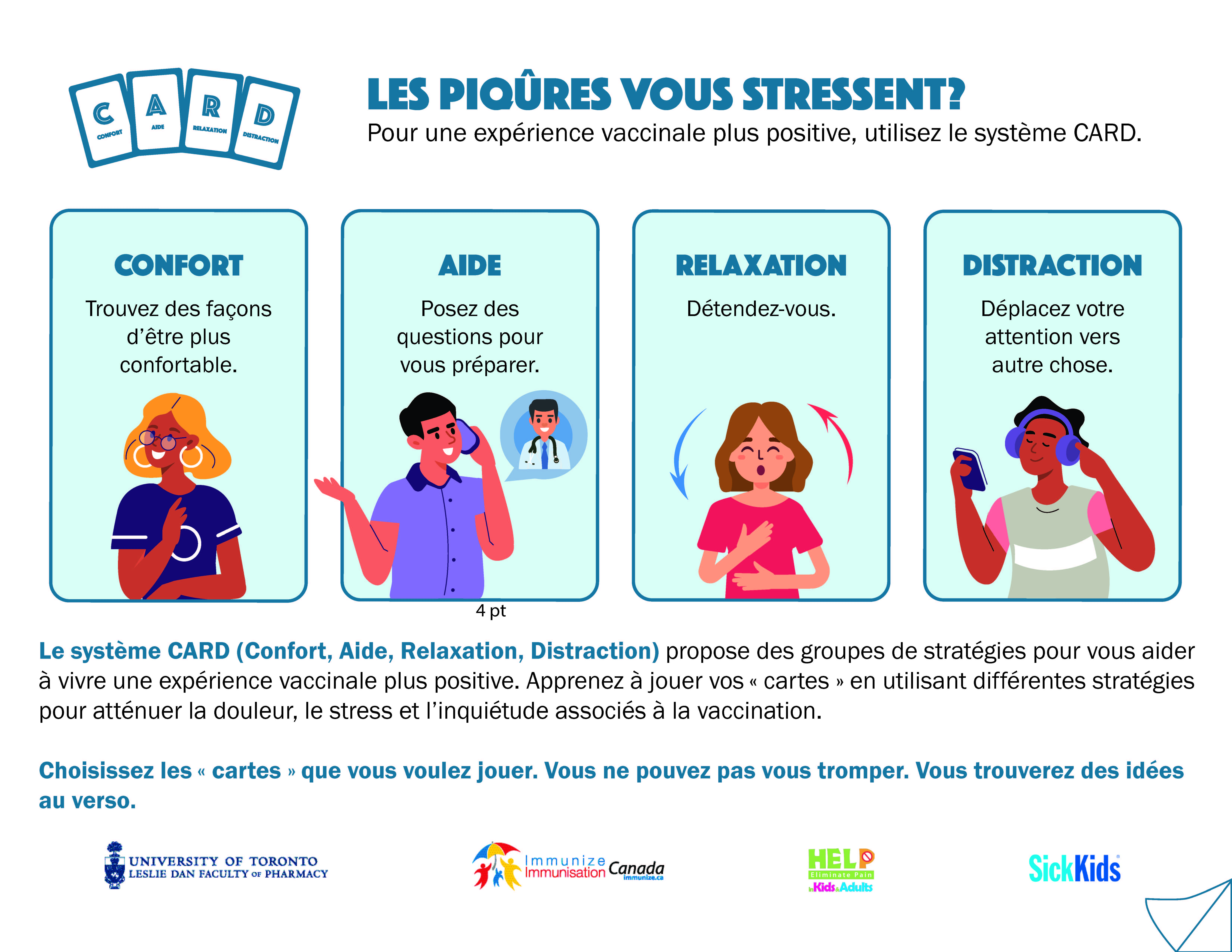 Les piqûres vous stressent? Pour une expérience vaccinale plus positive, utilisez le système CARD.