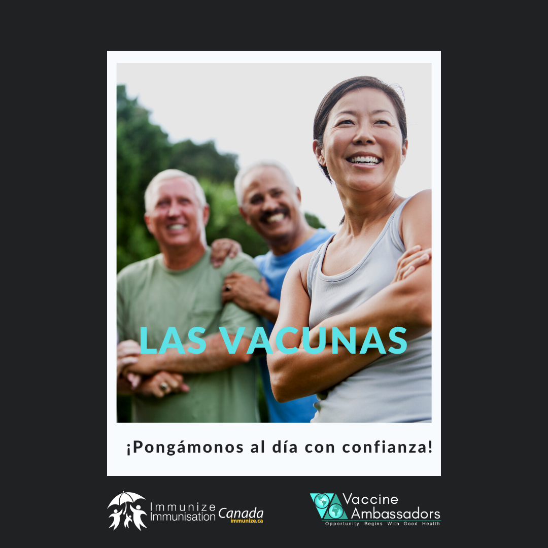 Vaccines: Let's catch up with confidence! - image 17 for Twitter/Instagram, in Spanish