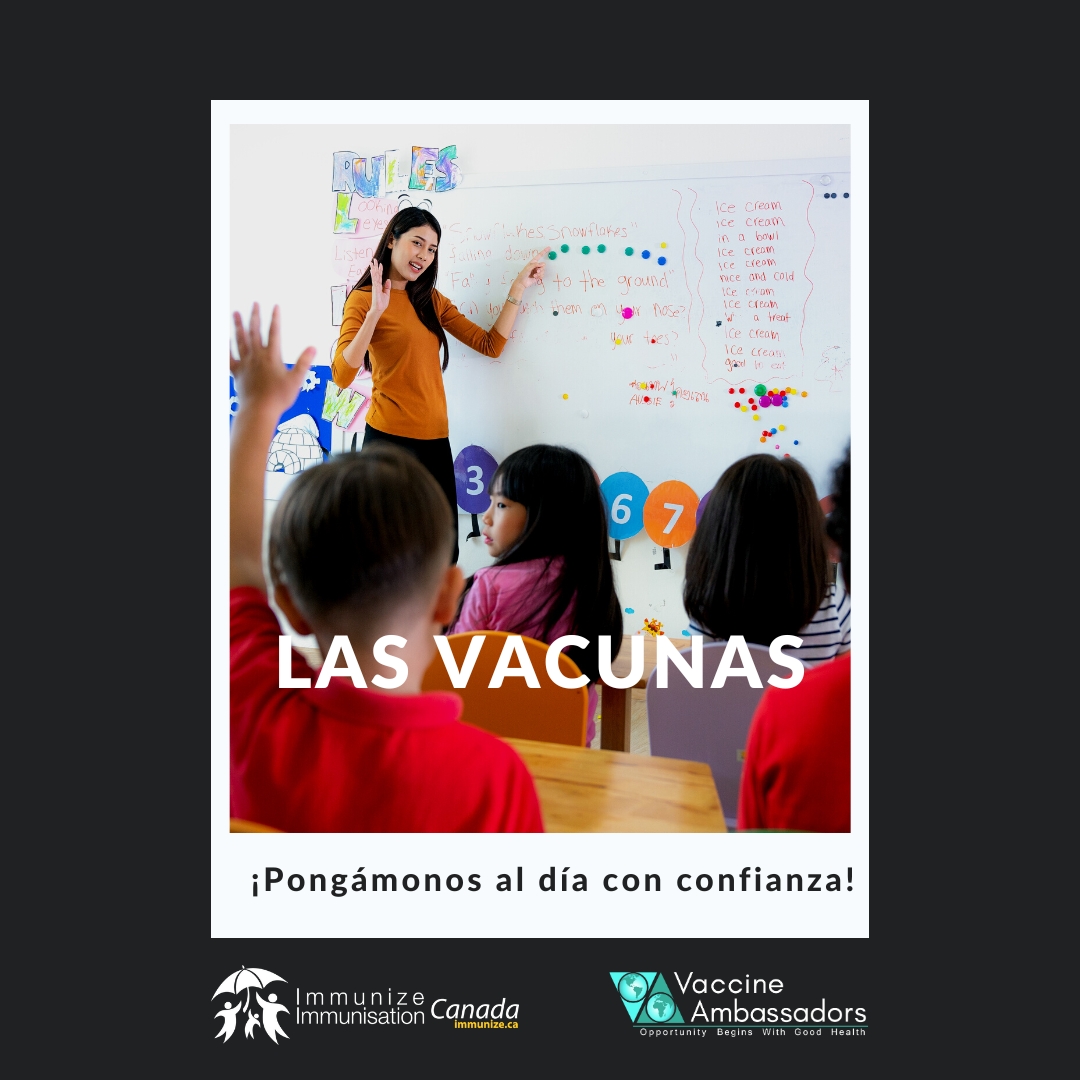 Vaccines: Let's catch up with confidence! - image 36 for Twitter/Instagram, in Spanish