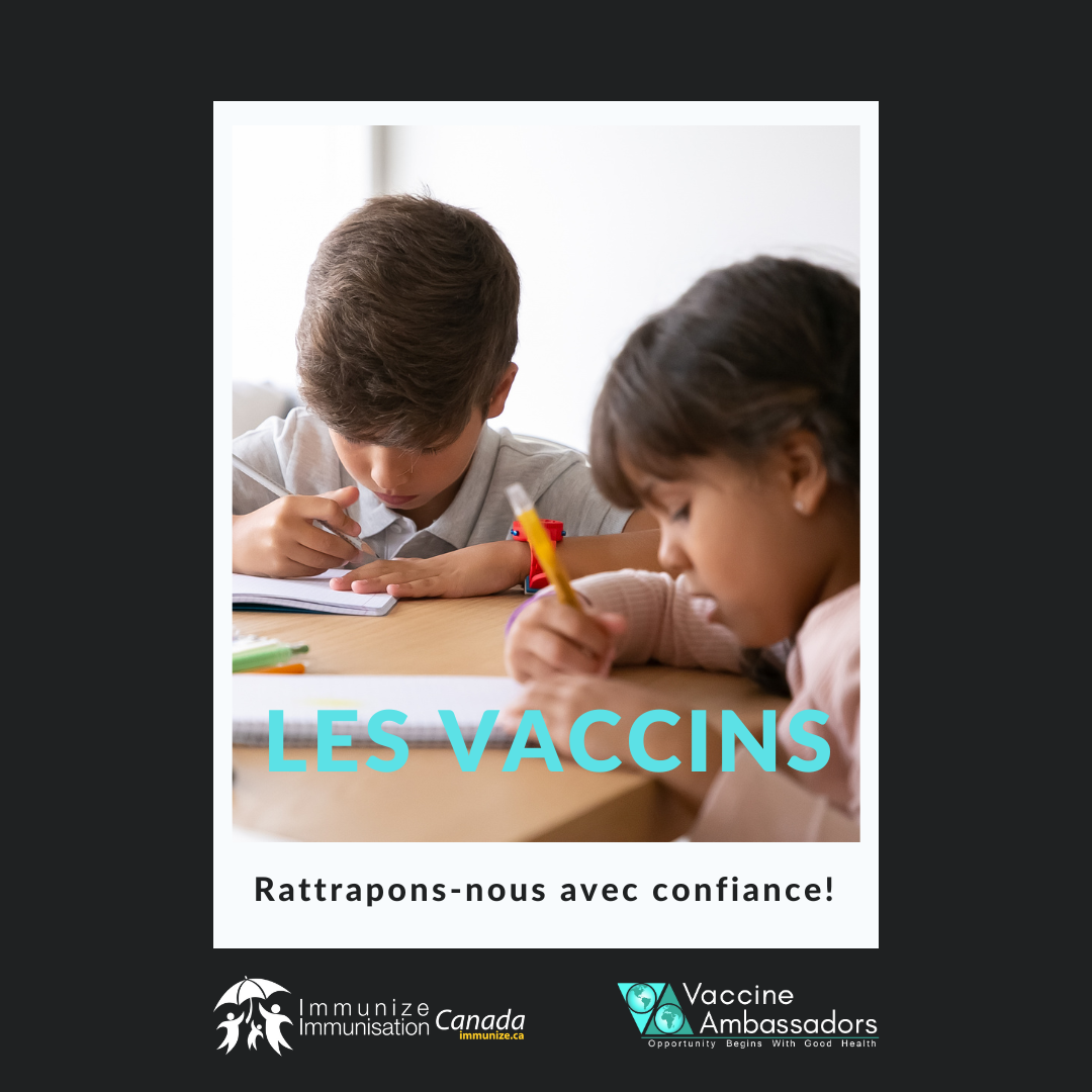 Les vaccins : Rattrapons-nous avec confiance! - image 42 pour Twitter/Instagram