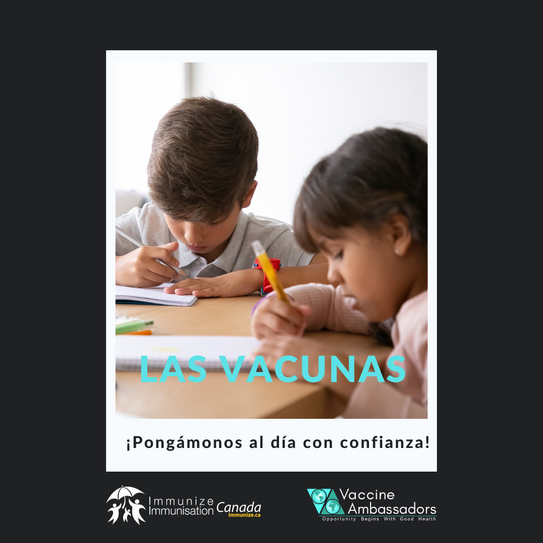 Vaccines: Let's catch up with confidence! - image 42 for Twitter/Instagram, in Spanish