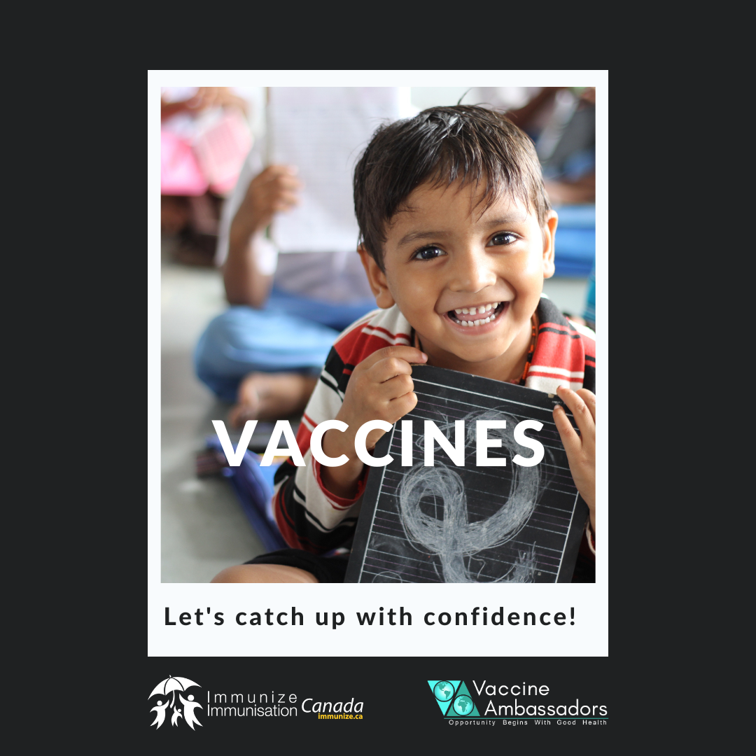Vaccines: Let's catch up with confidence! - image 4 for Twitter/Instagram