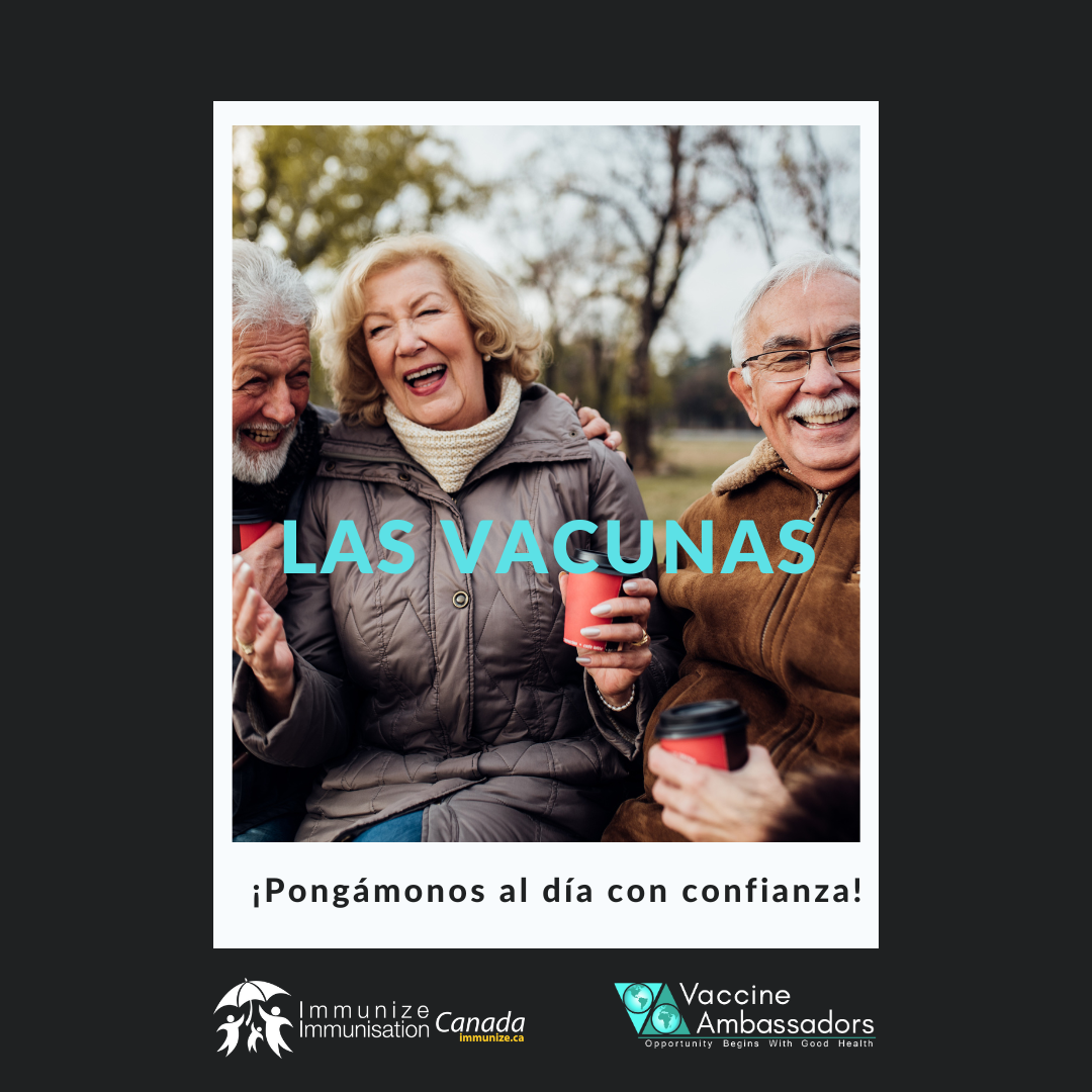Vaccines: Let's catch up with confidence! - image 8 for Twitter/Instagram, in Spanish