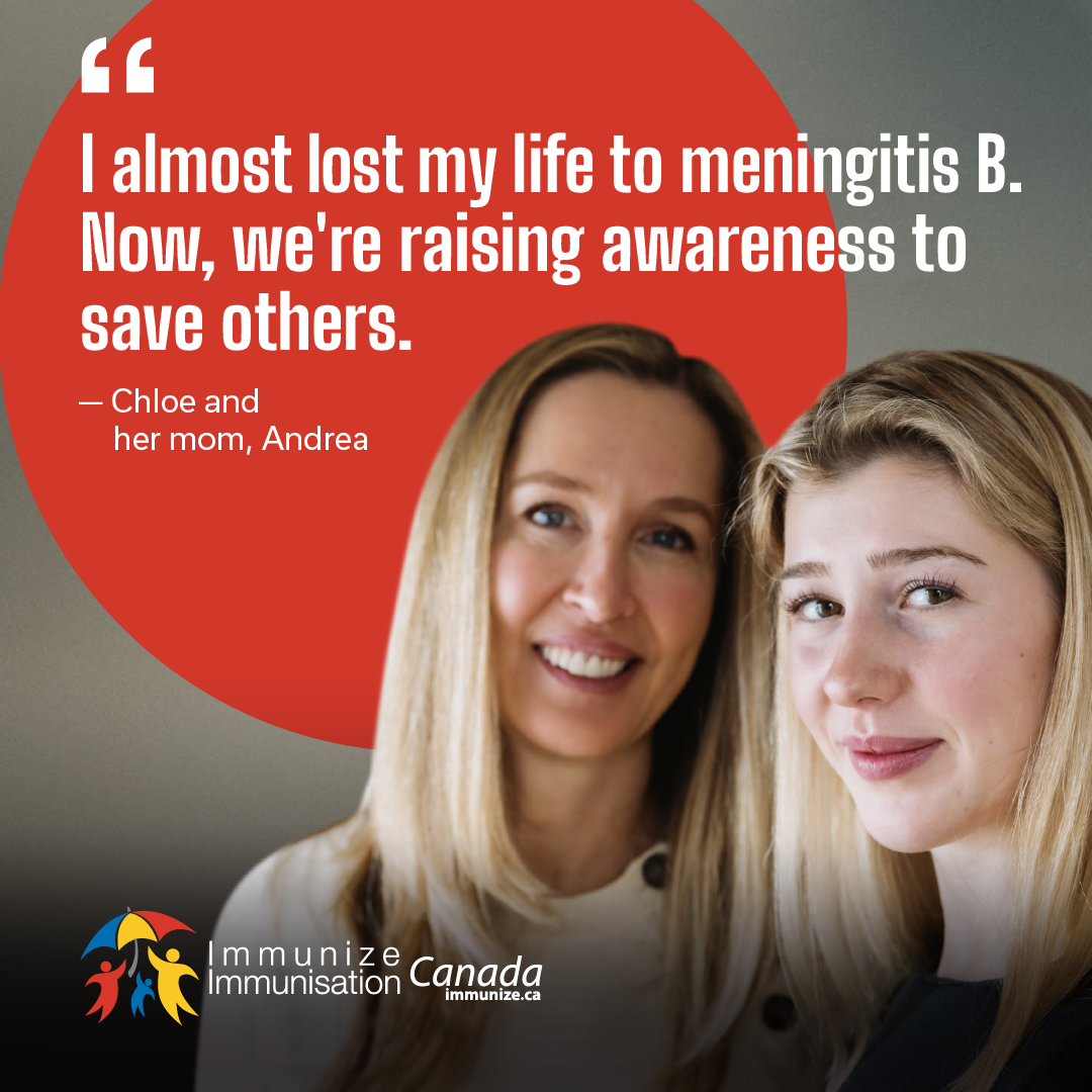 ​"I almost lost my life to meningitis B. Now, we're raising awareness to save others." (social media image 3)