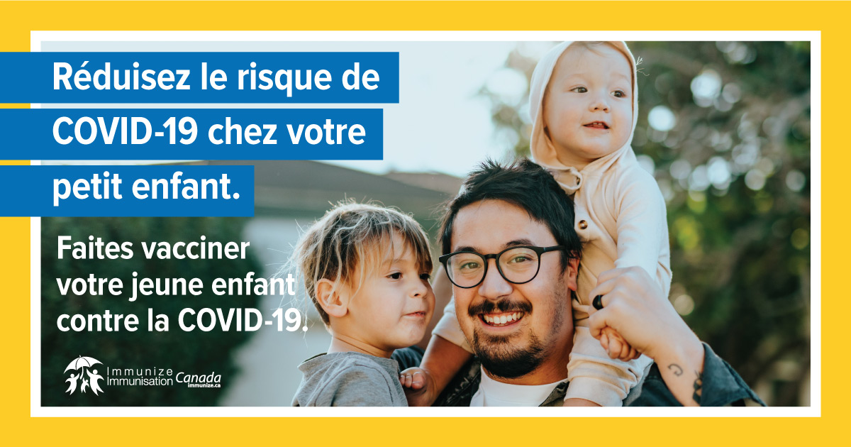 Réduisez le risque de COVID-19 chez votre petit enfant (image pour médias sociaux 1 pour Facebook)