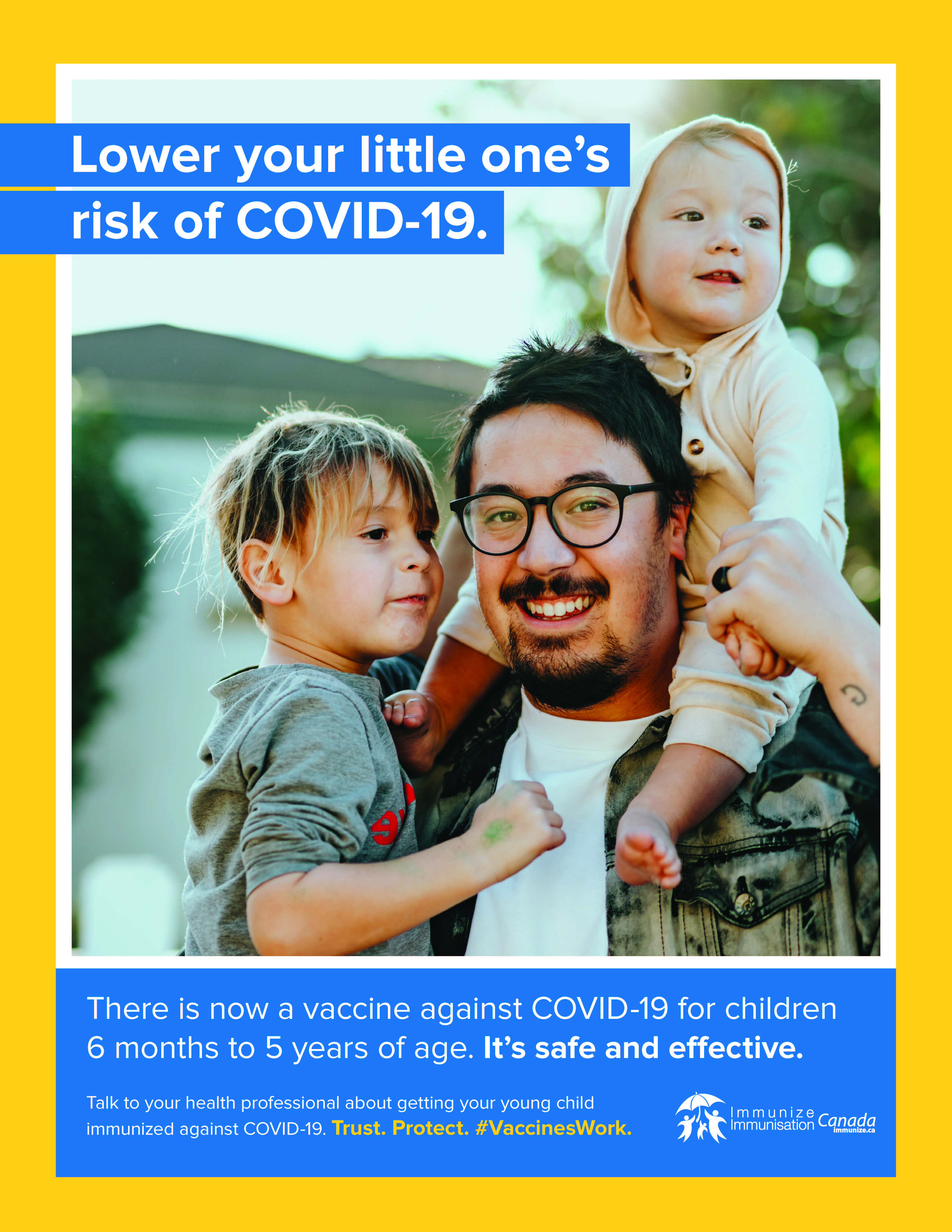Lower your little one's risk of COVID-19 (poster 1)