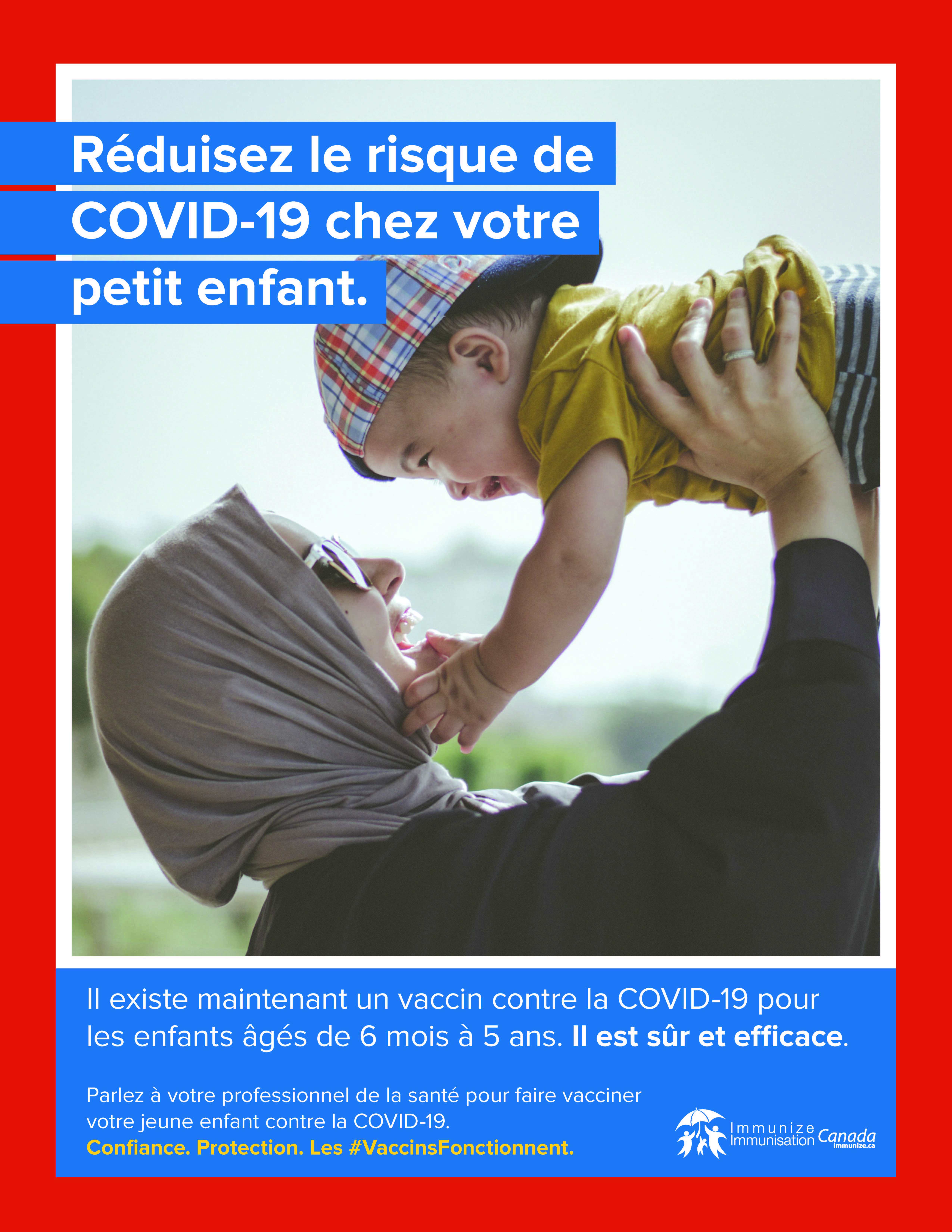 Réduisez le risque de COVID-19 chez votre petit enfant.