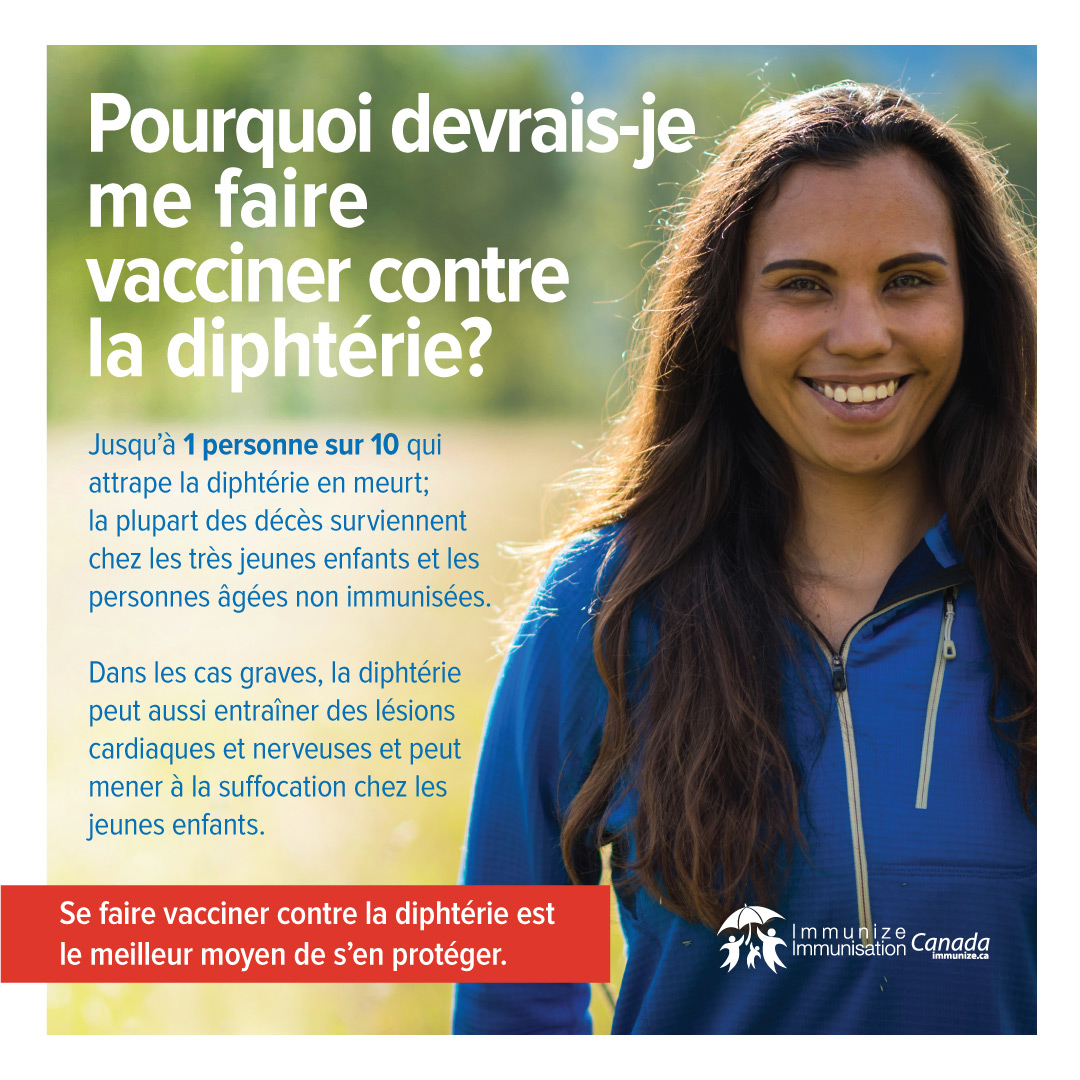 Pourquoi devrais-je me faire vacciner contre la diphtérie? - image pour Instagram