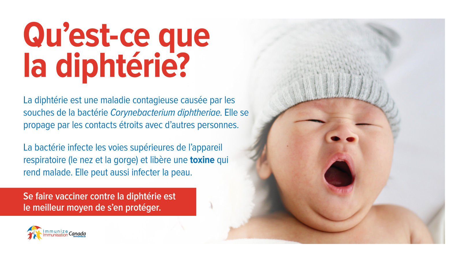 Qu'est-ce que la diphtérie? - image pour Twitter et Facebook