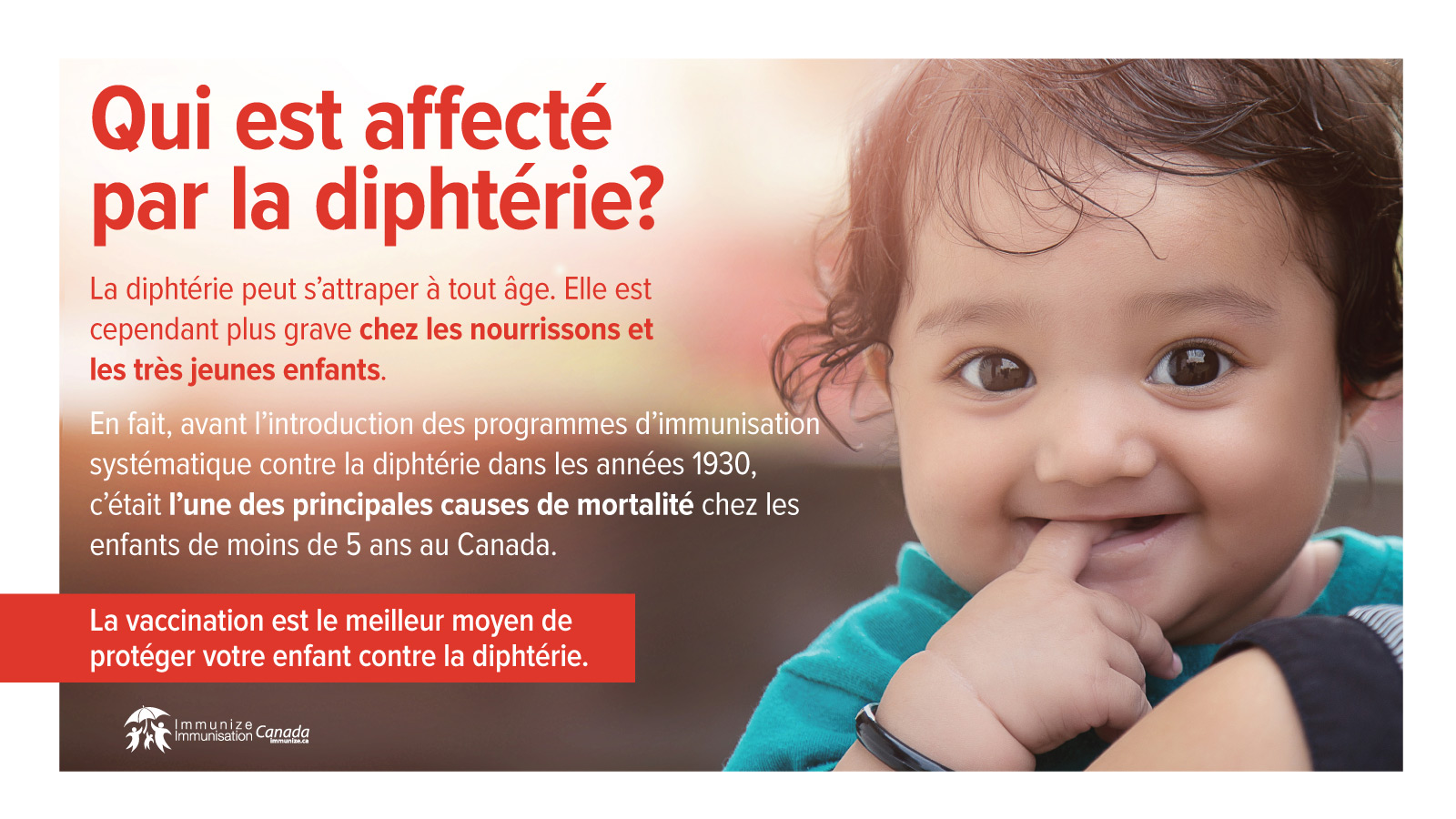 Qui est affecté par la diphtérie? - image pour Twitter et Facebook