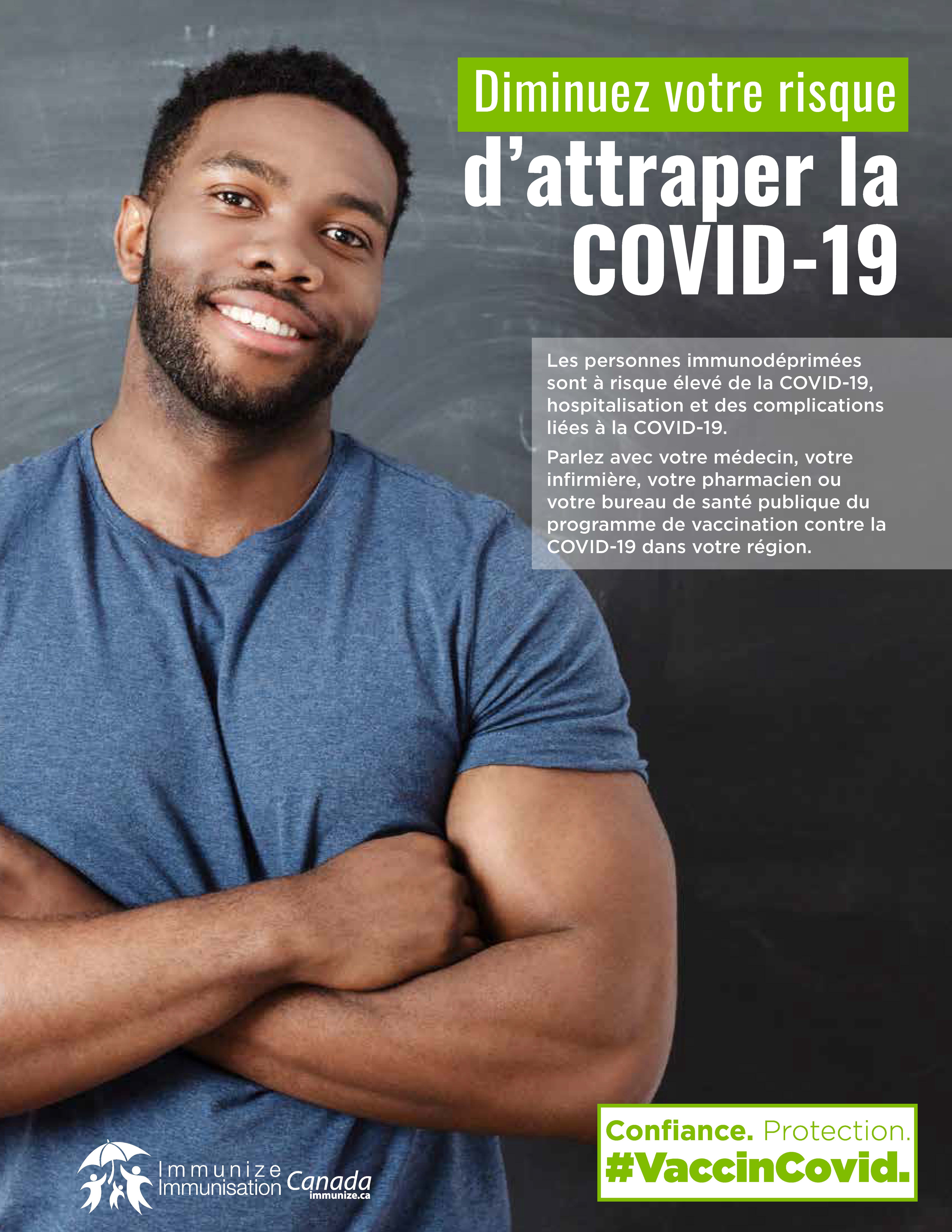 Diminuez votre risque d'attraper la COVID-19 : les personnes immunodéprimées