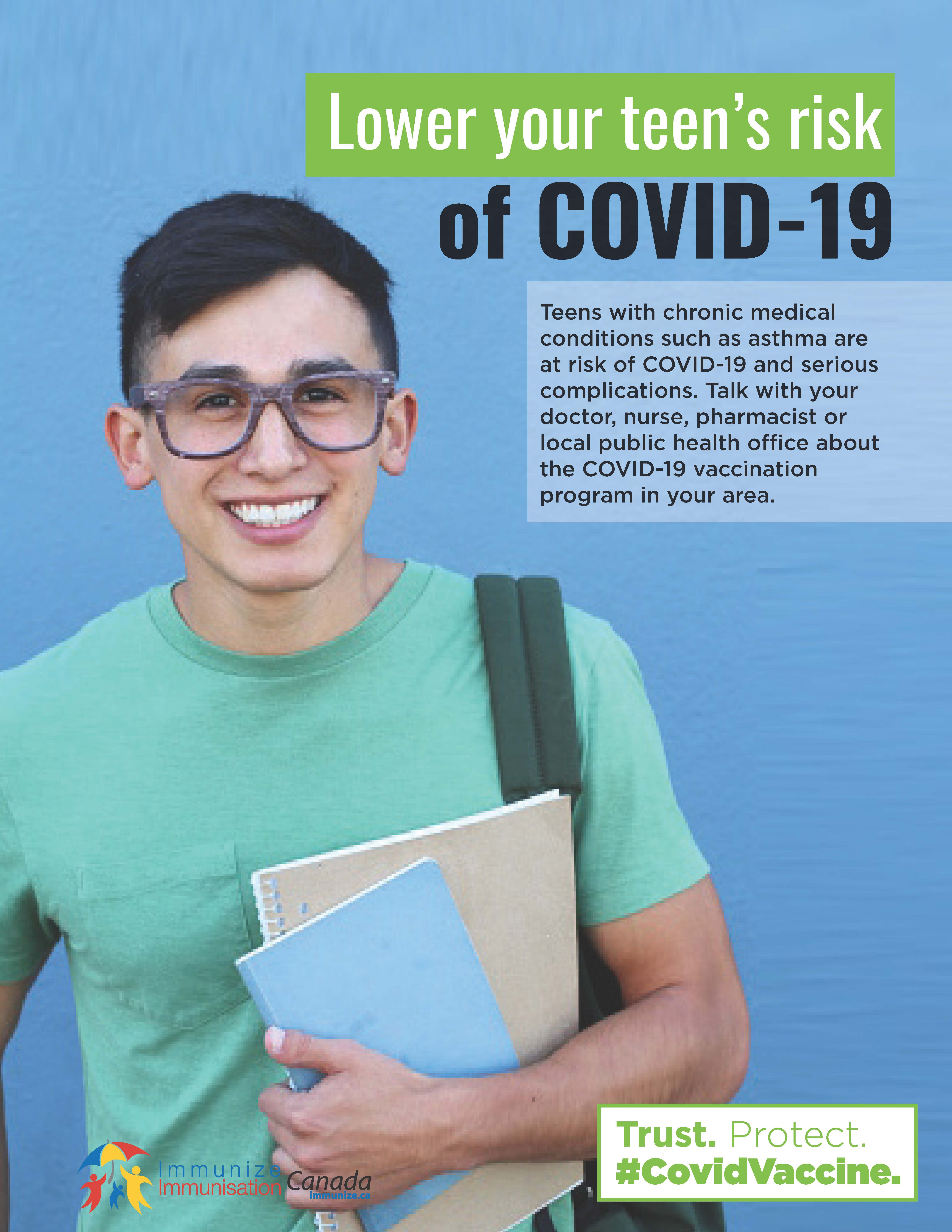 Lower your teen's risk of COVID-19
